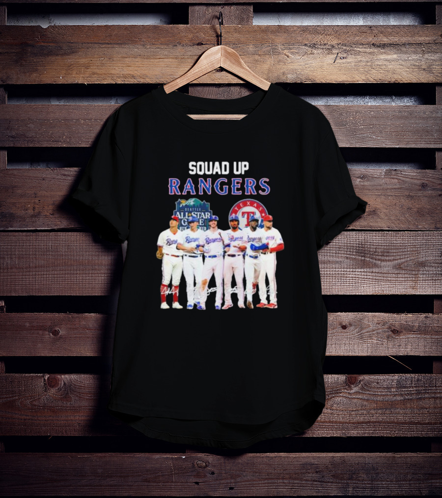 Squad Up Rangers Seattle All-Star Game Texas T-Shirt