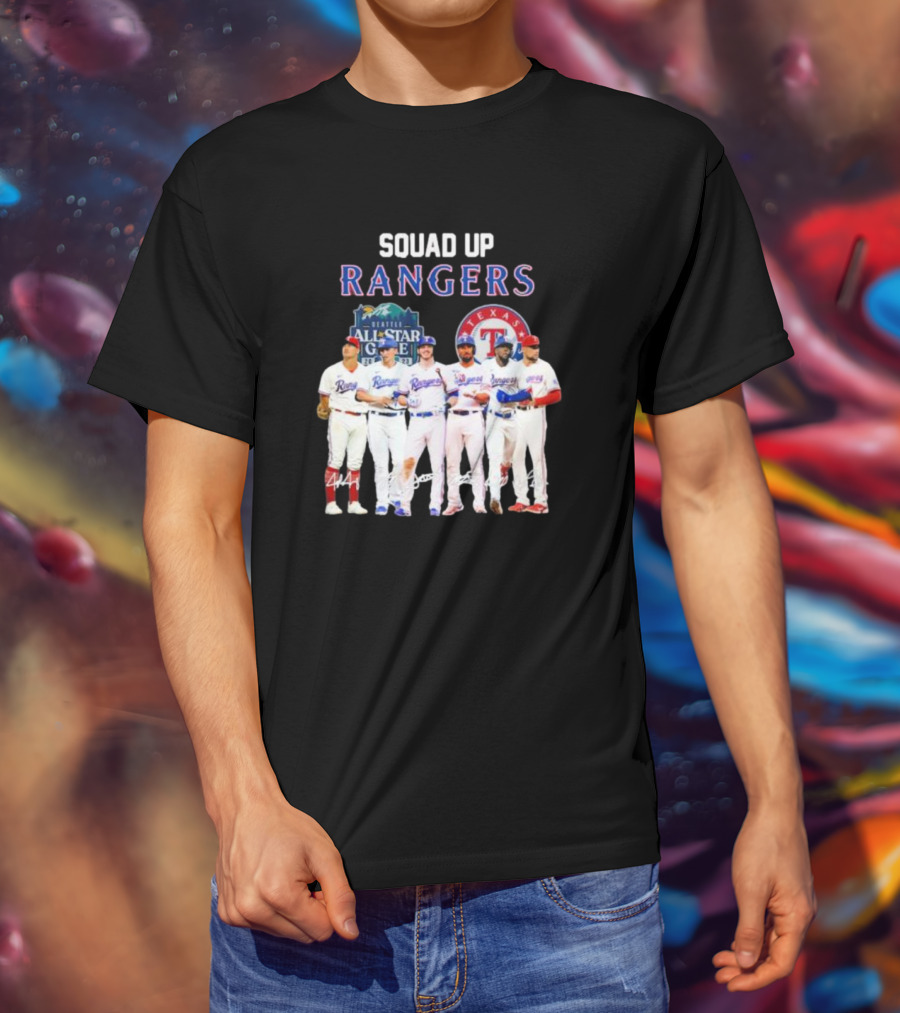 Squad Up Rangers Seattle All-Star Game Texas T-Shirt