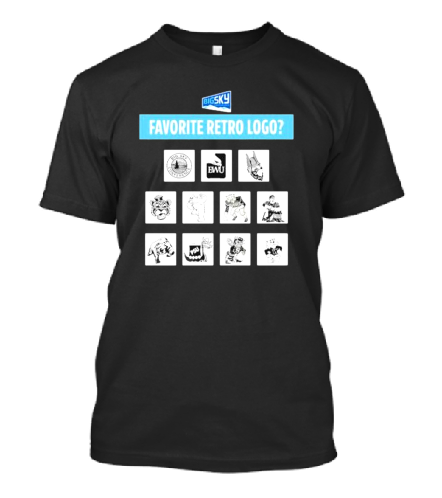 Big Sky Conference Favorite Retro Logo Collection T-Shirt