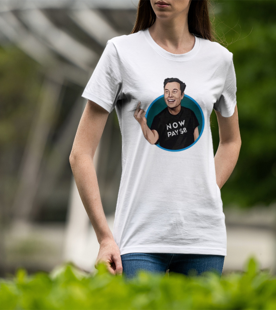 Elon Musk Now Pay $8 Circle Gesture T-Shirt