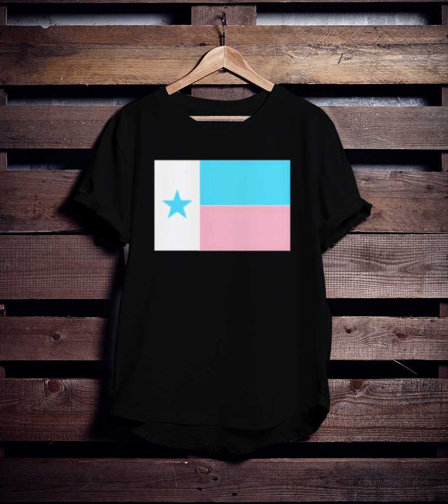 Flags Mashup Bot Texas Trans Pride Trans Texas Flag T-Shirt