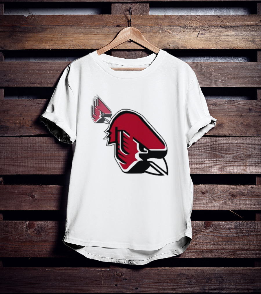Ball State Cardinal With A Mustache Logo Concept T-Shirt