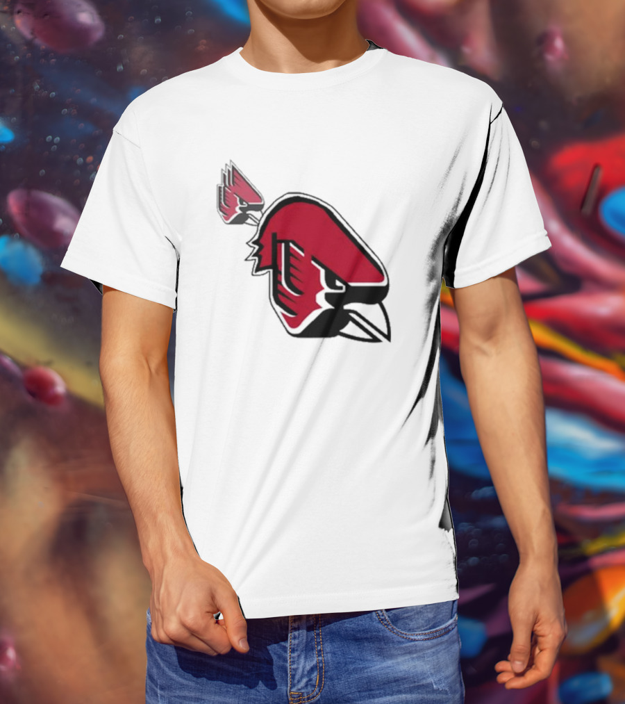 Ball State Cardinal With A Mustache Logo Concept T-Shirt