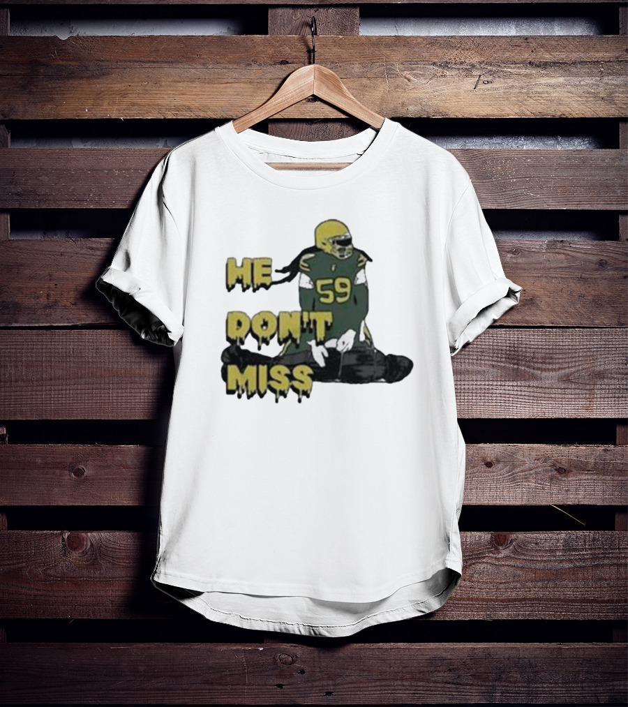 Campechecollective He Don’t Miss Campbell Linebacker 59 T-Shirt