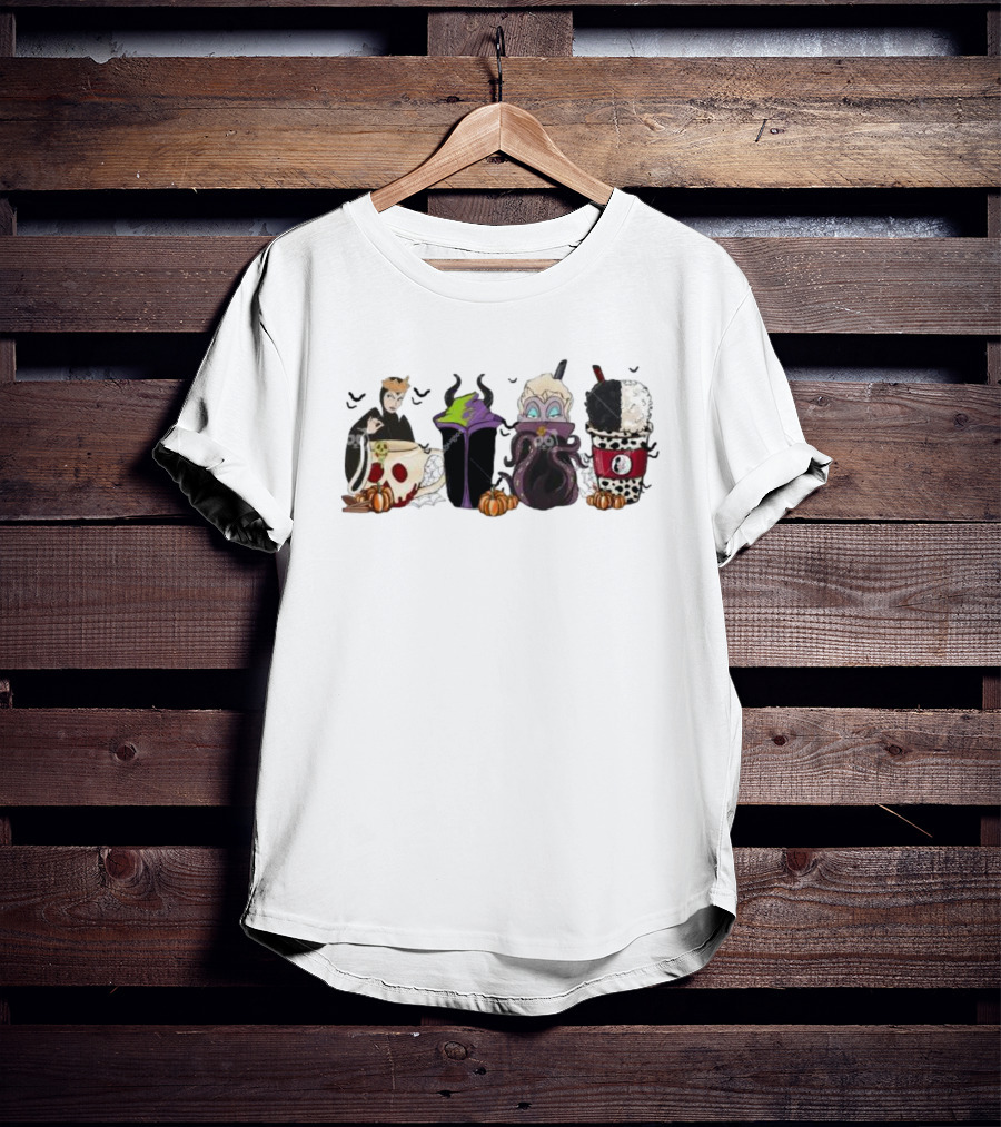 Bad Witches Halloween Villains Coffee Cups T-Shirt
