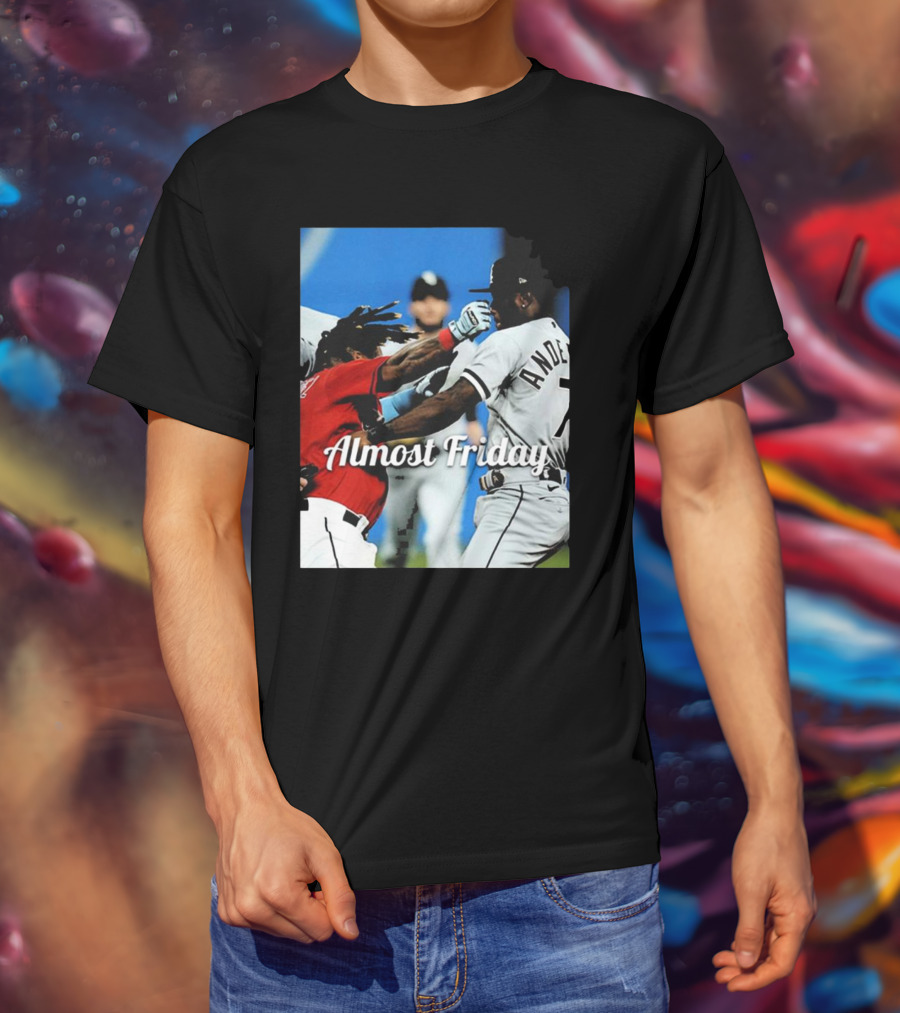 Almost Friday Baseball Knockout Action T-Shirt