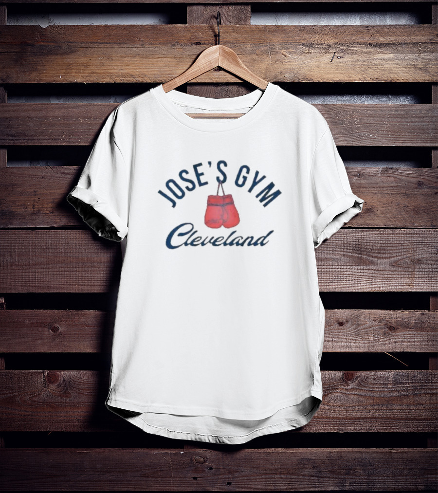 José Ramírez José’s Gym Cleveland Gloves T-Shirt