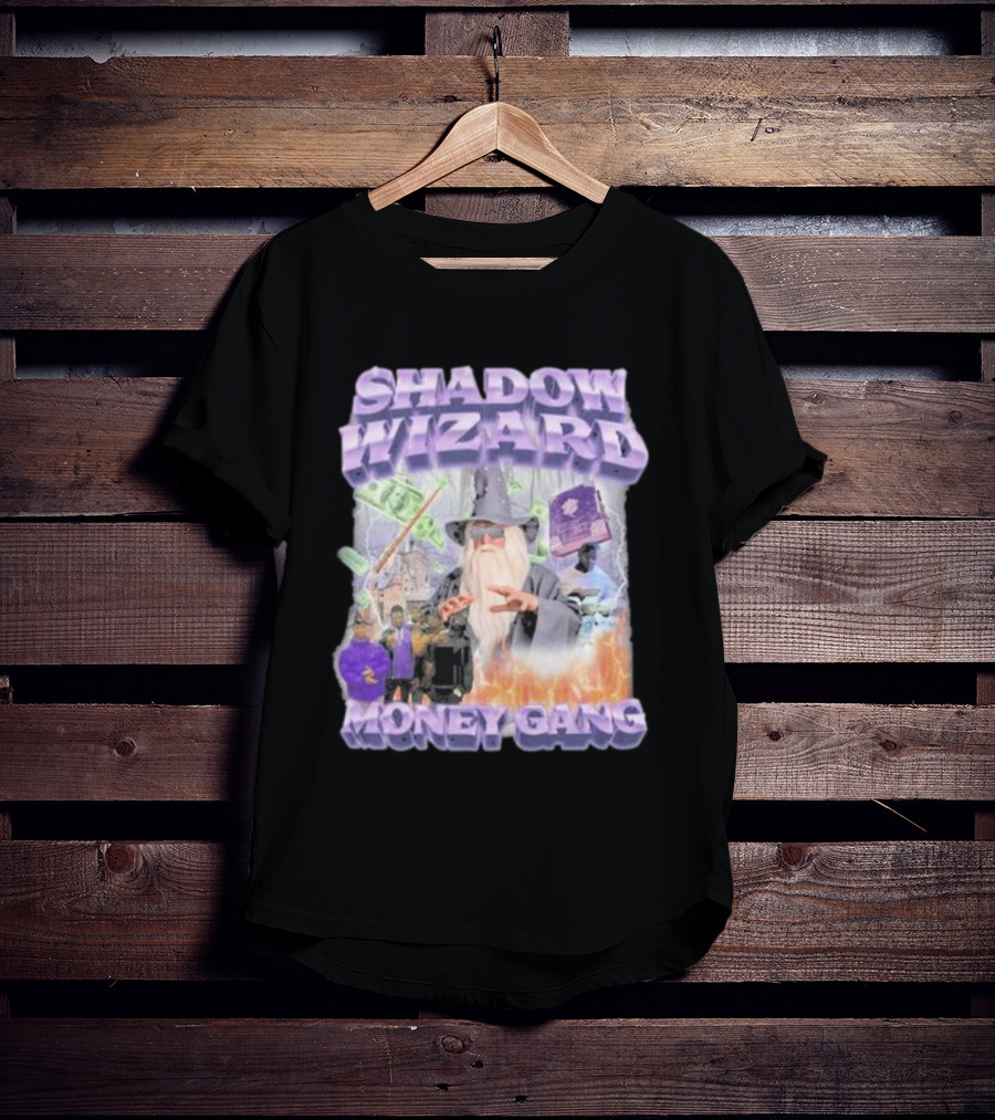 Shadow Wizard Money Gang Swagstimulus Magical Power Dollar Vibes T-Shirt