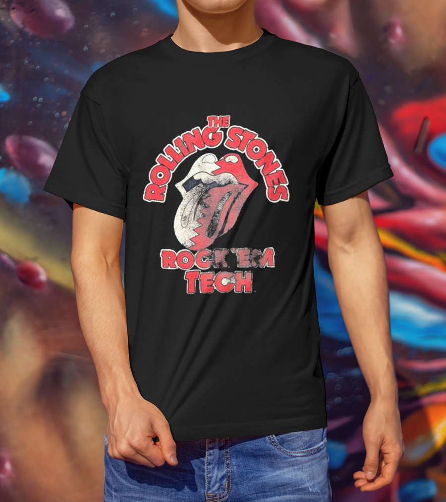 The Rolling Stones Rock 'Em Tech Texas Tech Red Raiders Livy Lu T-Shirt