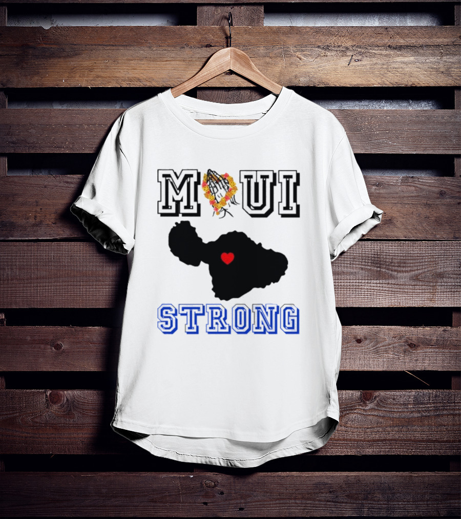 Maui Strong Support Hawaiian Island Lahaina Sunset Summer T-Shirt