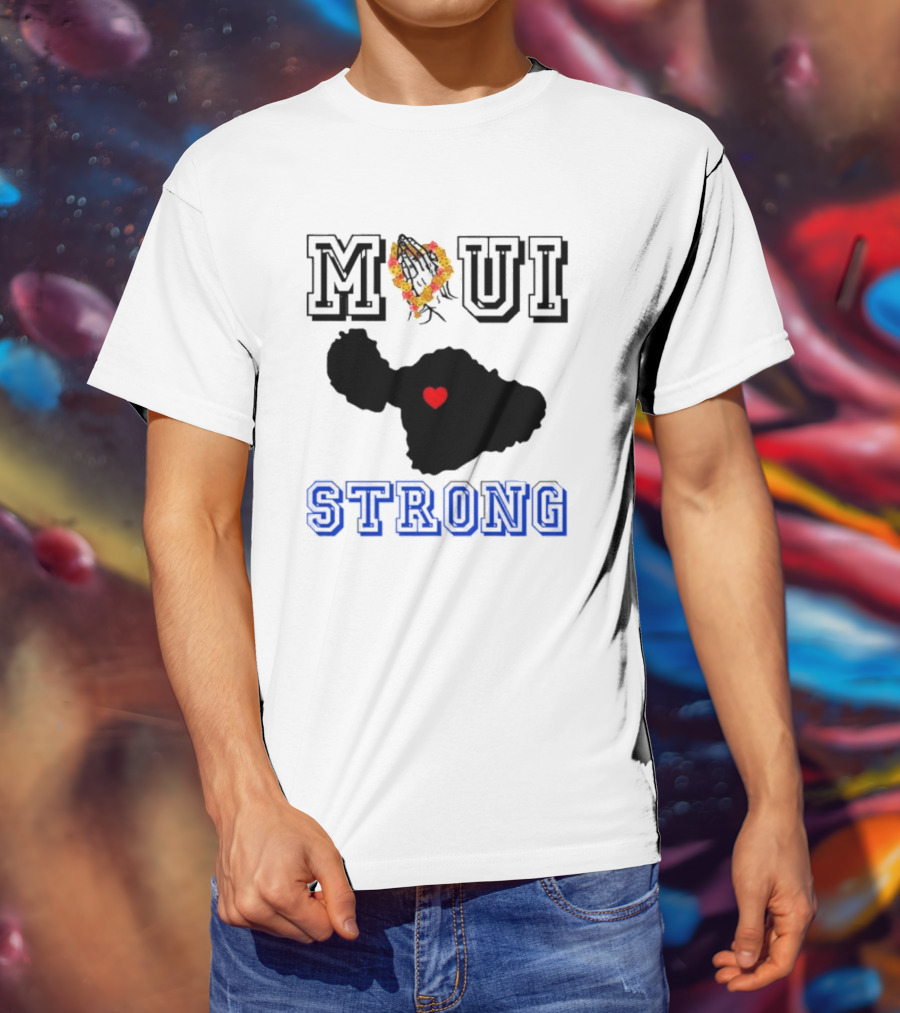 Maui Strong Support Hawaiian Island Lahaina Sunset Summer T-Shirt