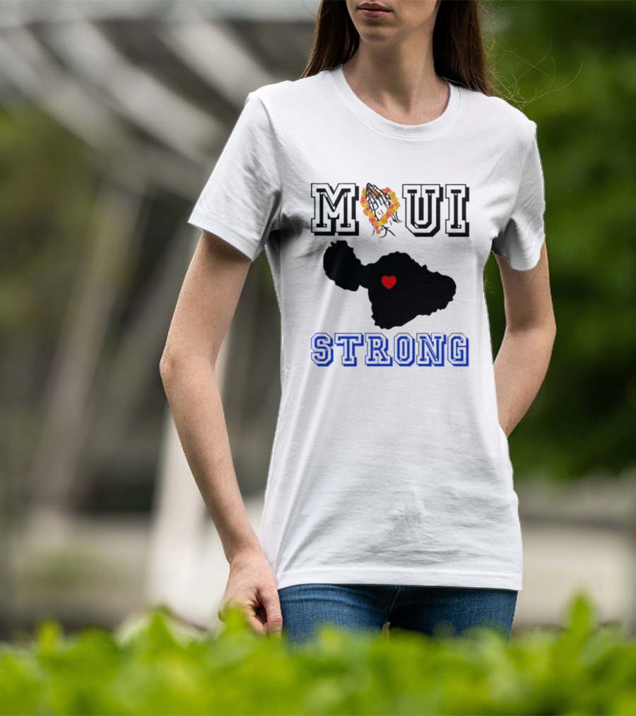 Maui Strong Support Hawaiian Island Lahaina Sunset Summer T-Shirt