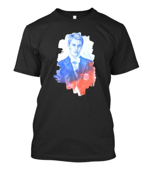 Your Royal Highness Portrait In Blue And Red Tones T-Shirt