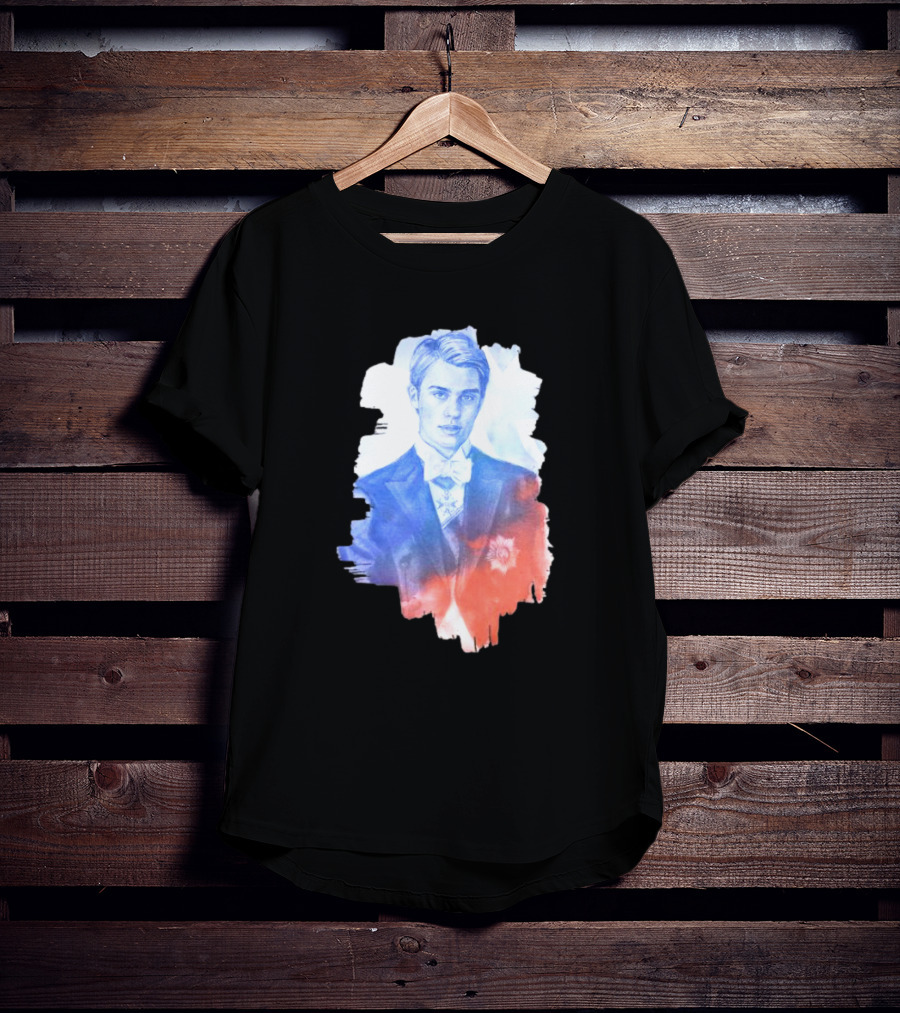 Your Royal Highness Portrait In Blue And Red Tones T-Shirt