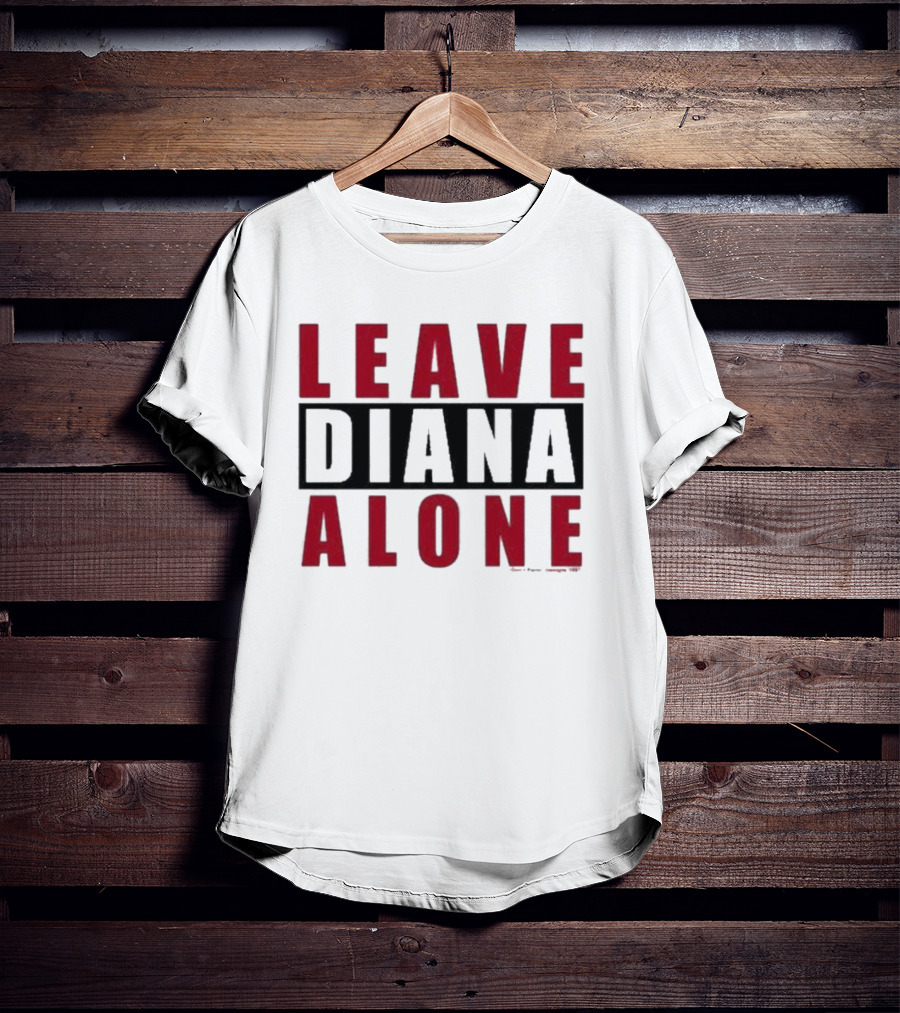 Grailed Leave Diana Alone Bold Red T-Shirt