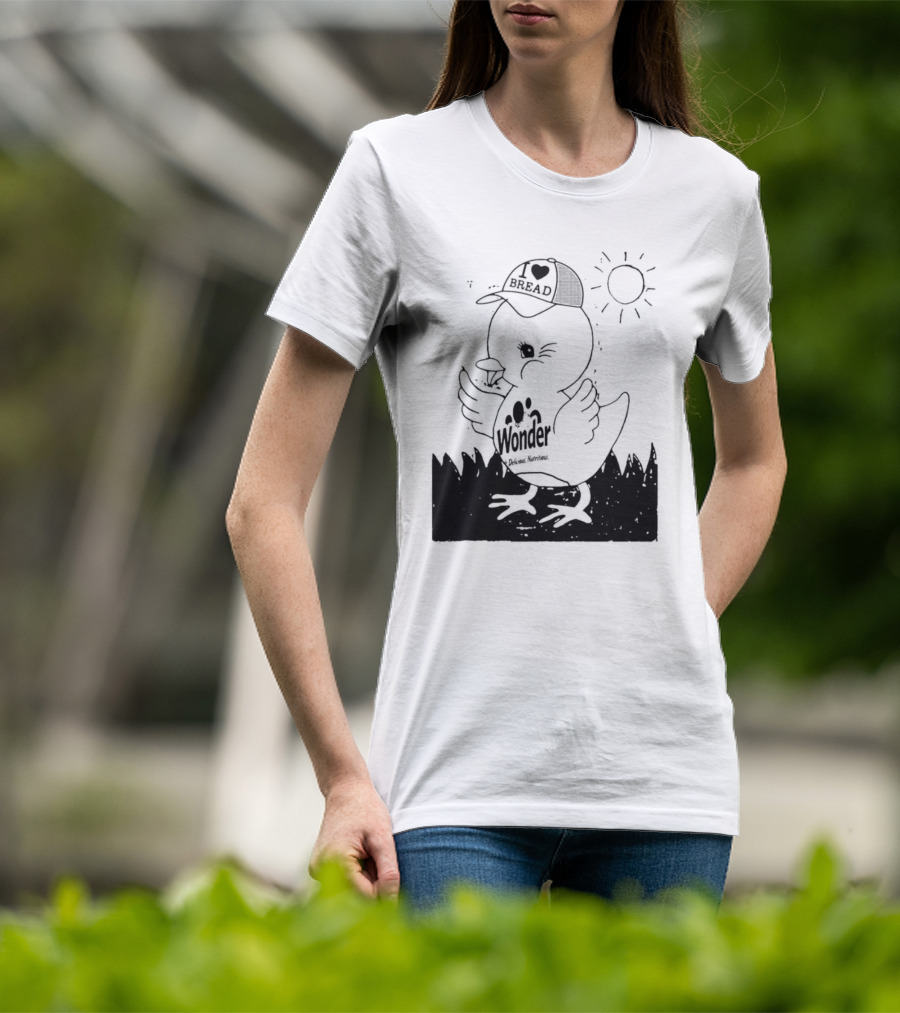 Wonder Bread Duck I Love Bread T-Shirt