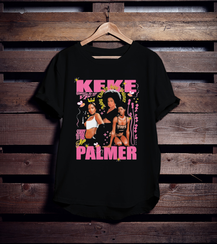 Keke Palmer Sorry To This Man Stylish Design Neon Icons T-Shirt