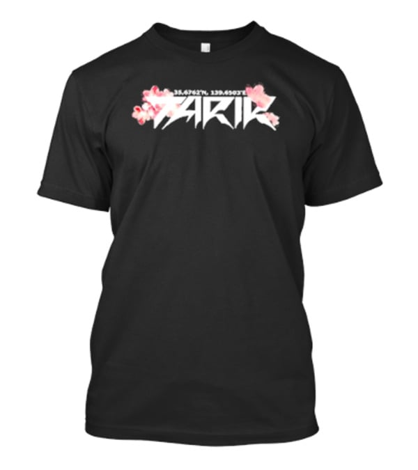 TARIK 35.6762°N 139.6503°E Floral Blossom T-Shirt