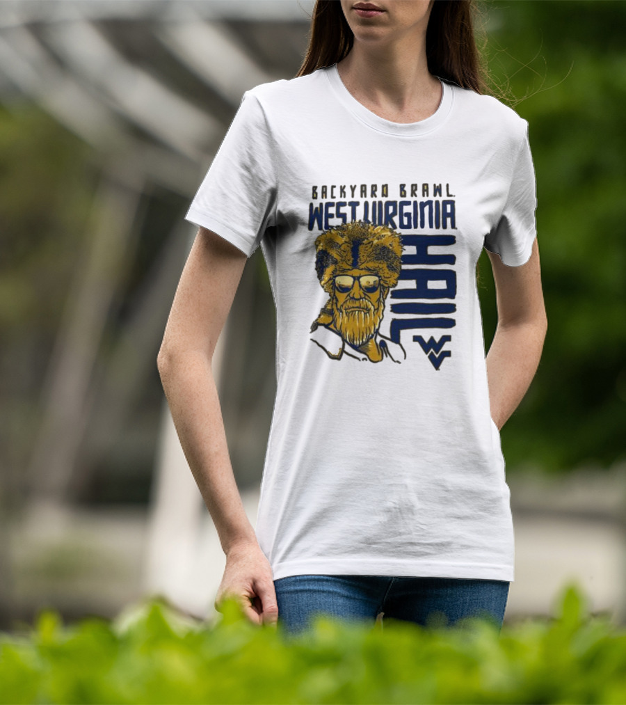 Backyard Brawl West Virginia Hail WVU Mountaineer T-Shirt