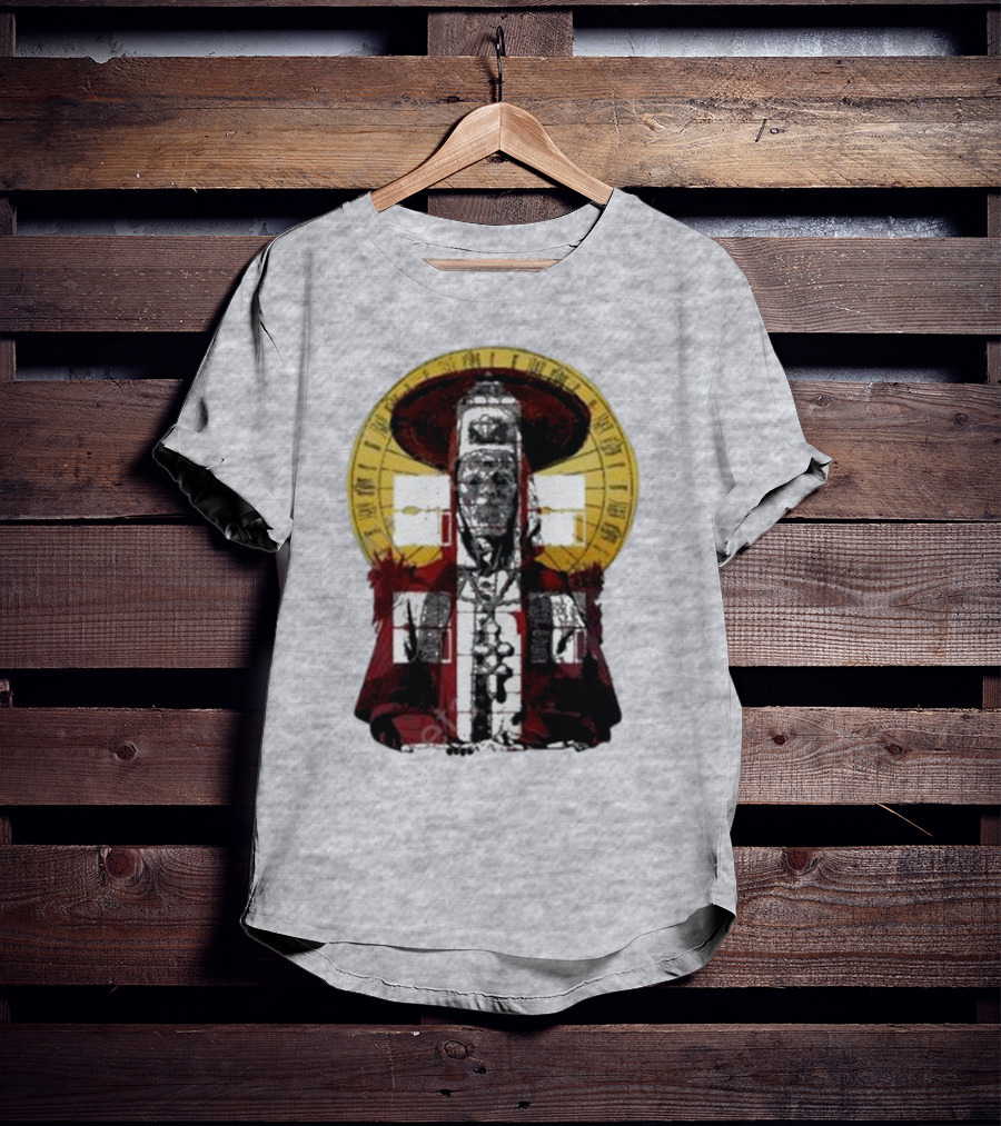 Dozens Of Rebel Moon Roman Numeral Halo Clergyman T-Shirt