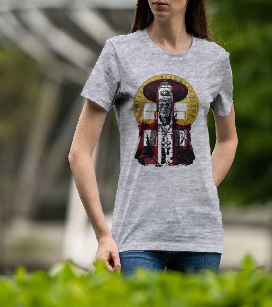 Dozens Of Rebel Moon Roman Numeral Halo Clergyman T-Shirt
