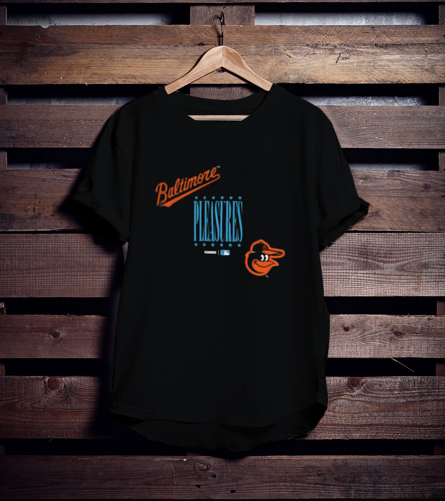 Baltimore Orioles PLEASURES MLB Collaboration T-Shirt