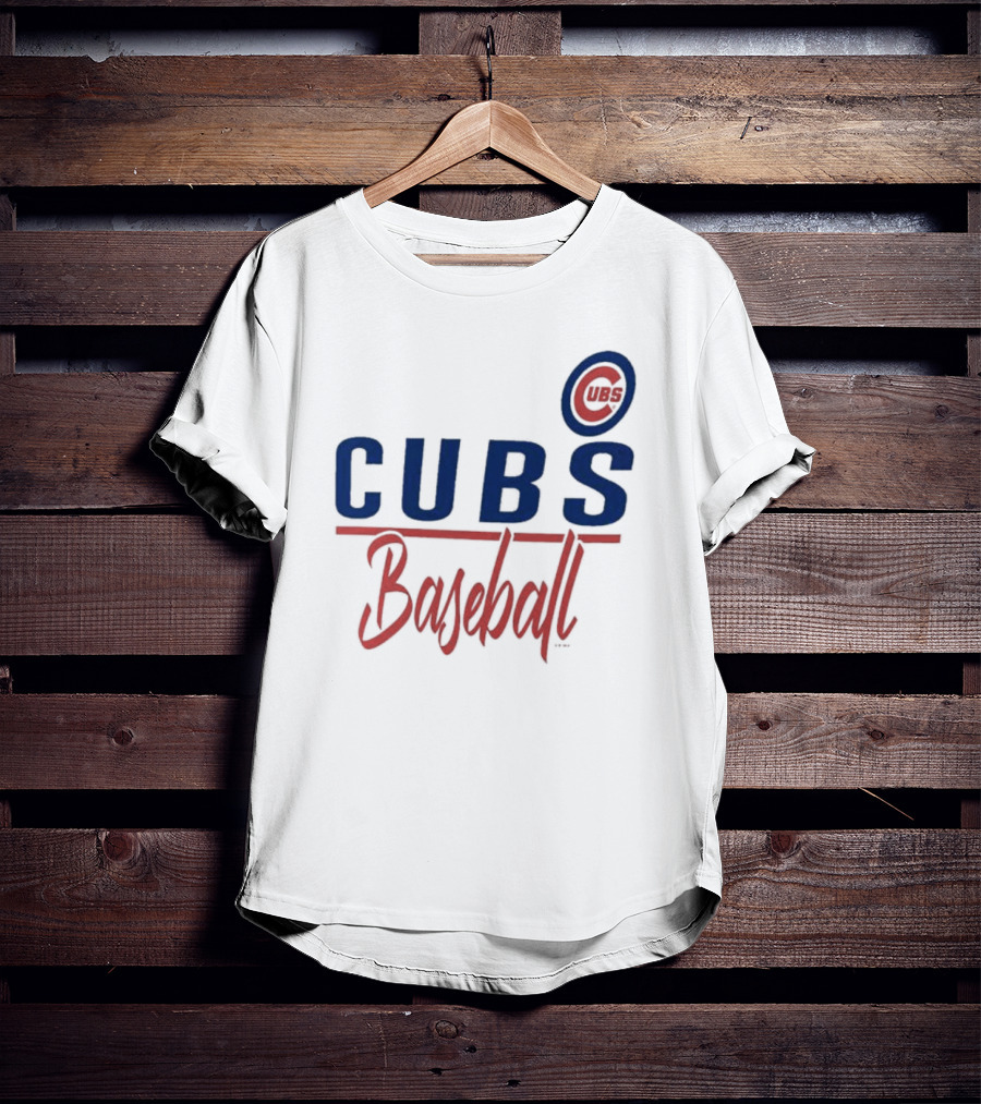 Chicago Cubs Baseball CUBS Logo G-III 4Her By Carl Banks Team T-Shirt