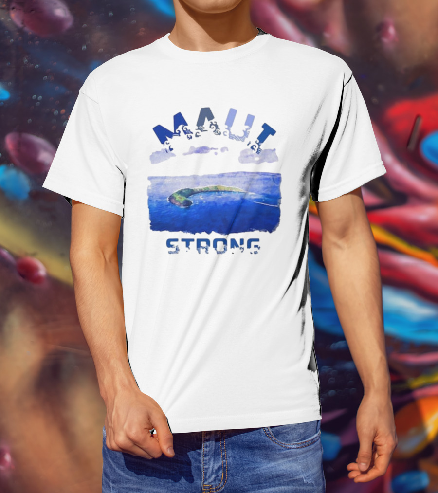 Maui Strong Lahaina Vintage Coastal Landscape T-Shirt