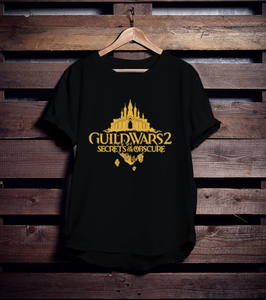 Guild Wars 2 Secrets Of The Obscure Castle Silhouette Fantasy T-Shirt