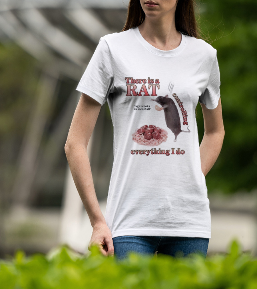 There Is A Rat Controlling Everything I Do Ayy I Cooka Da Meatball T-Shirt
