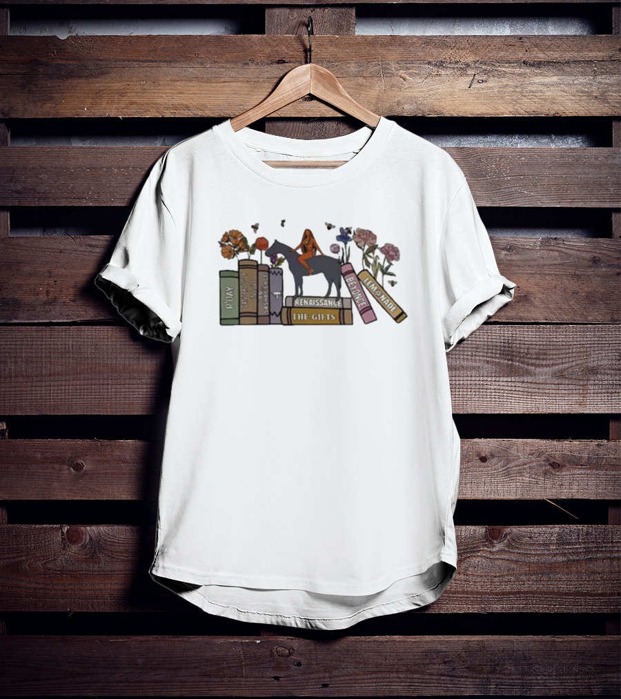 Beyonce Renaissance Lemonade Gifts Vintage Album Books Rider T-Shirt