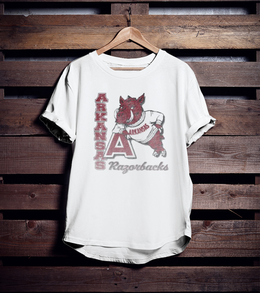 Arkansas Razorbacks Vintage Phase Out Franklin T-Shirt