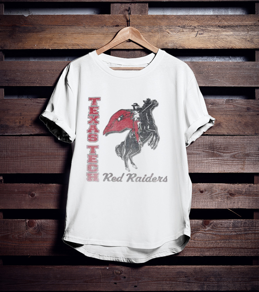 Texas Tech Red Raiders Vintage Phase Out Riding Mascot 47 Franklin T-Shirt