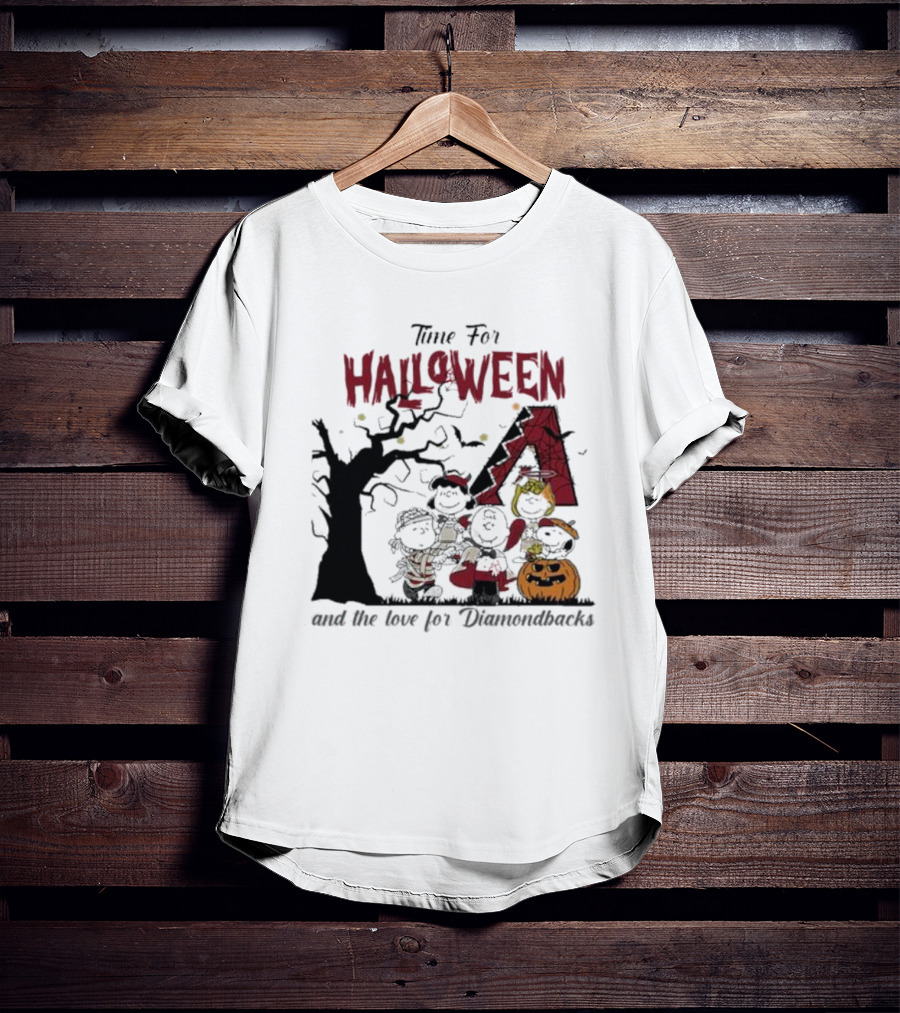 Time For Halloween And The Love For Diamondbacks T-Shirt