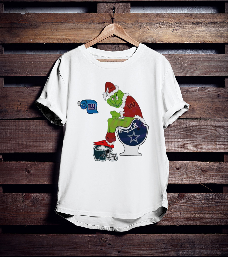 The Grinch New York Giants Dallas Cowboys Philadelphia Eagles Washington Commanders NFL Rivalry T-Shirt