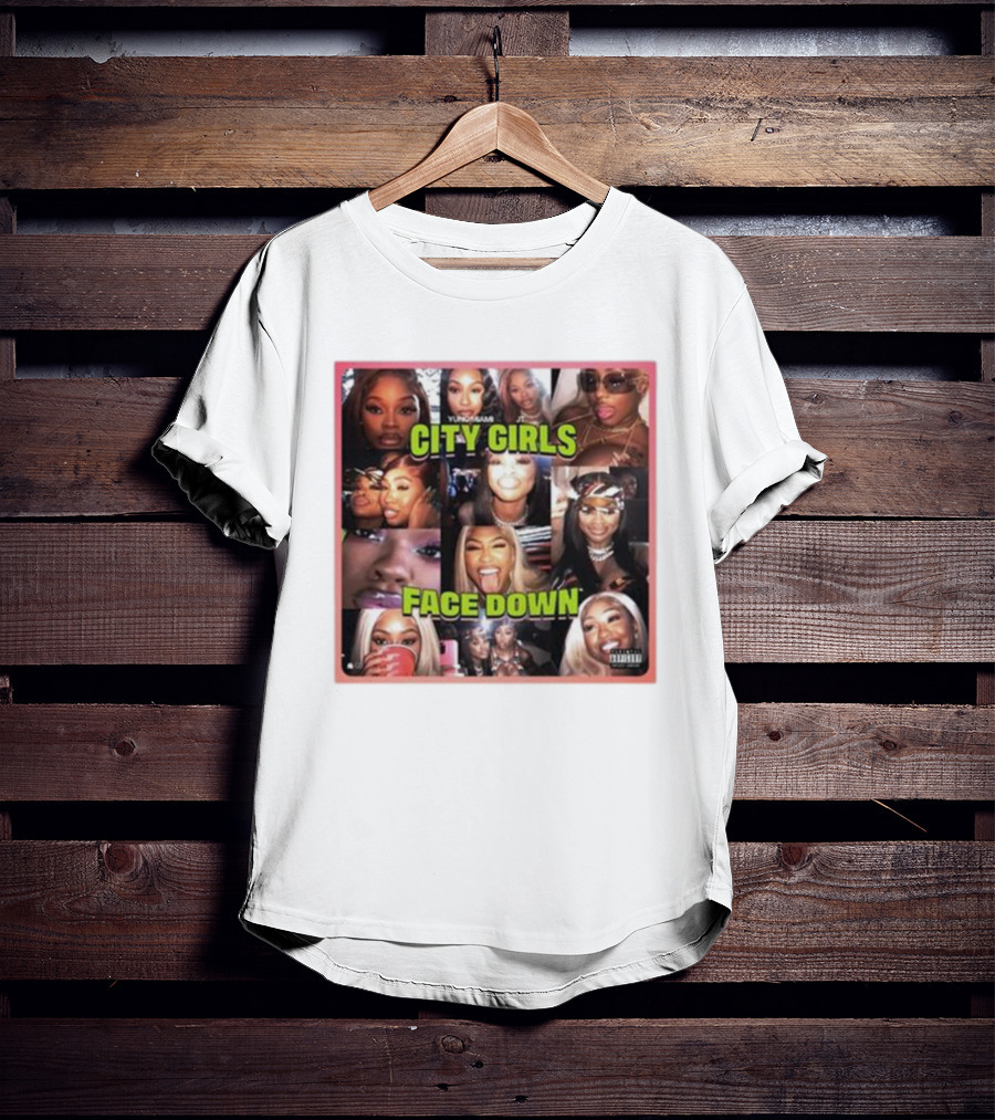 Citygirls Yung Miami Jt City Girls Face Down Parental Advisory T-Shirt