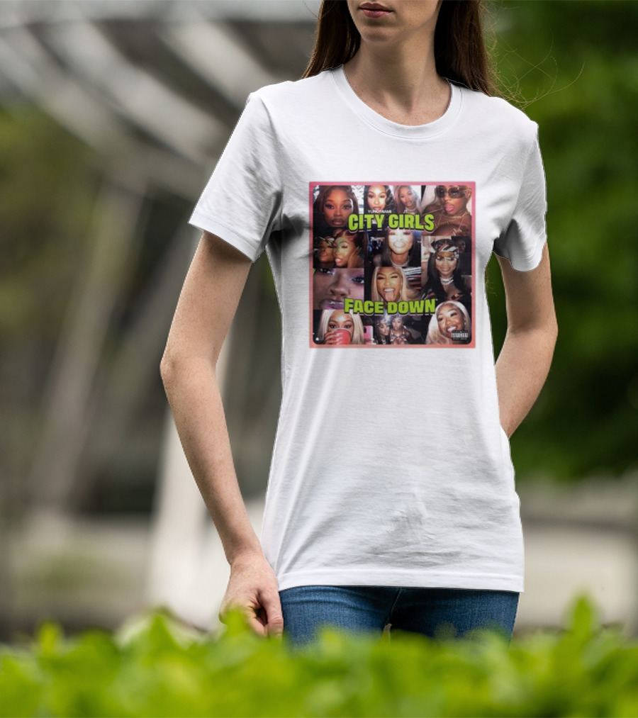 Citygirls Yung Miami Jt City Girls Face Down Parental Advisory T-Shirt