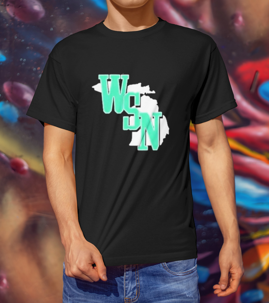 WSN Woodward Sports Michigan Text T-Shirt
