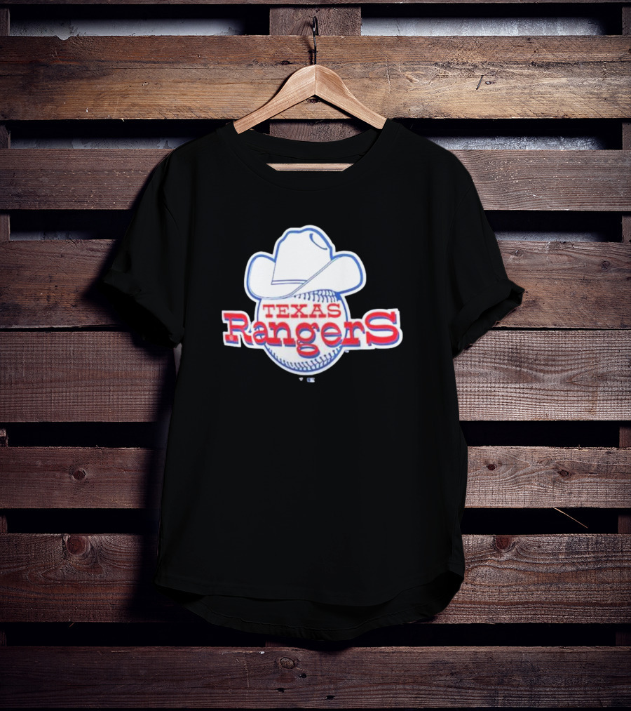 Texas Rangers Cooperstown Collection Cowboy Hat Baseball T-Shirt