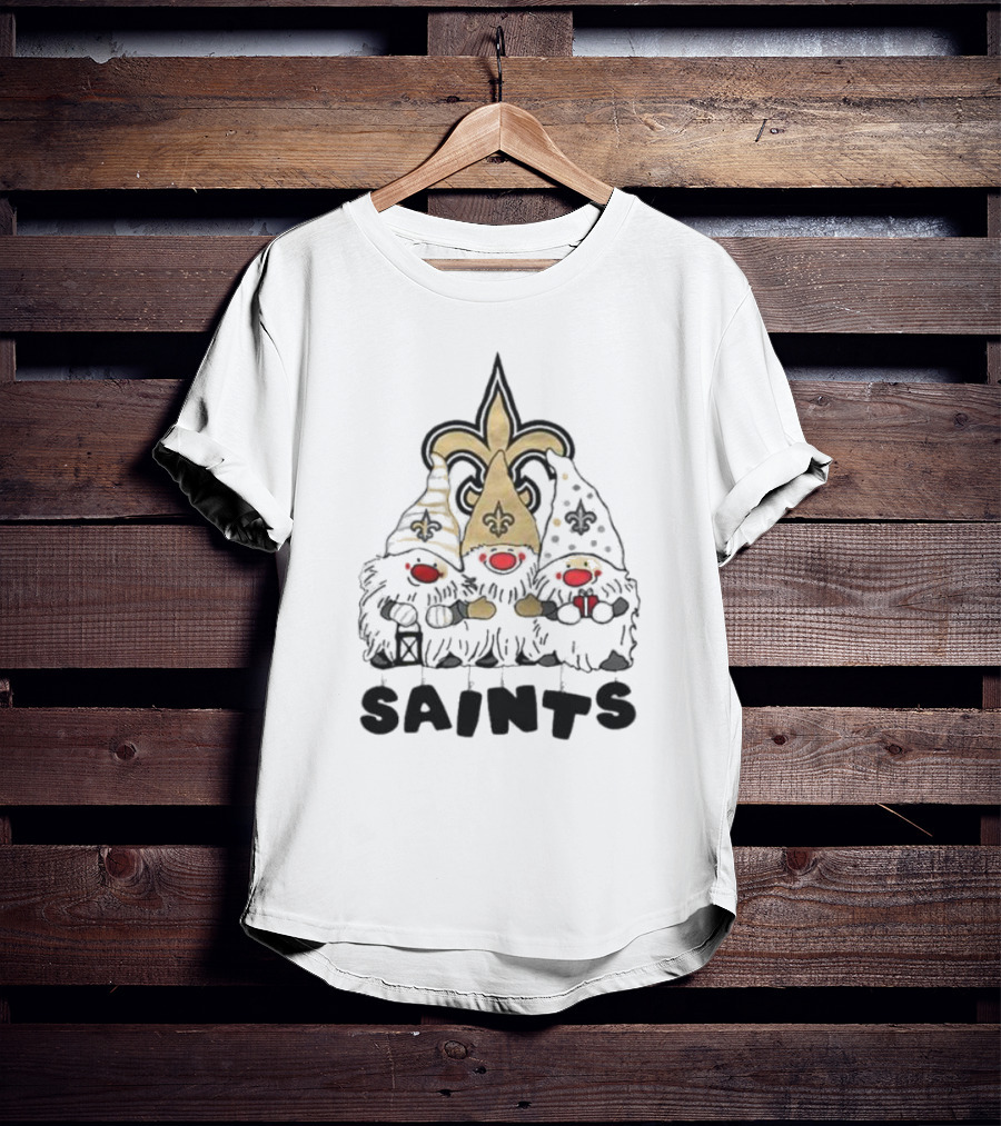 New Orleans Saints Gnomes Fleur-de-Lis Highlights T-Shirt