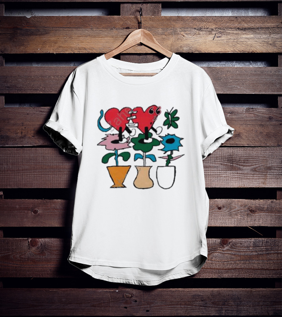 Knuckle Puck Losing What We Love New Red Heart Green Flowers Blue Blooms T-Shirt