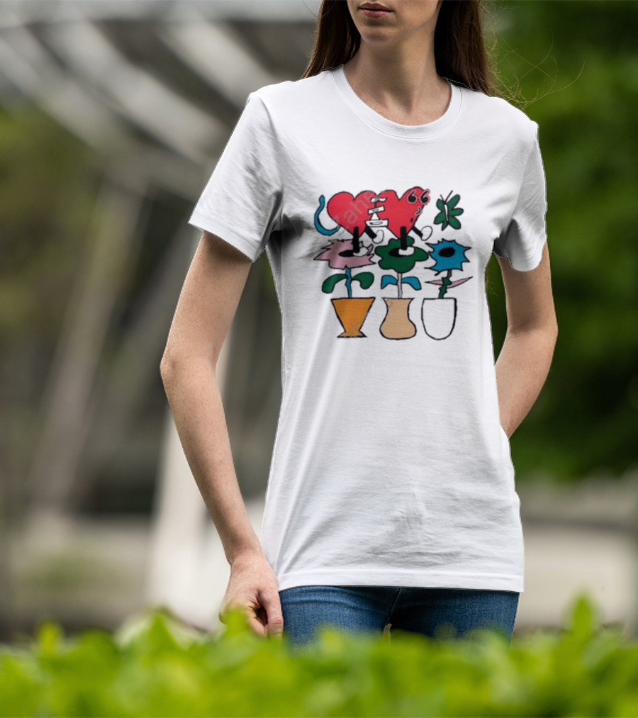 Knuckle Puck Losing What We Love New Red Heart Green Flowers Blue Blooms T-Shirt