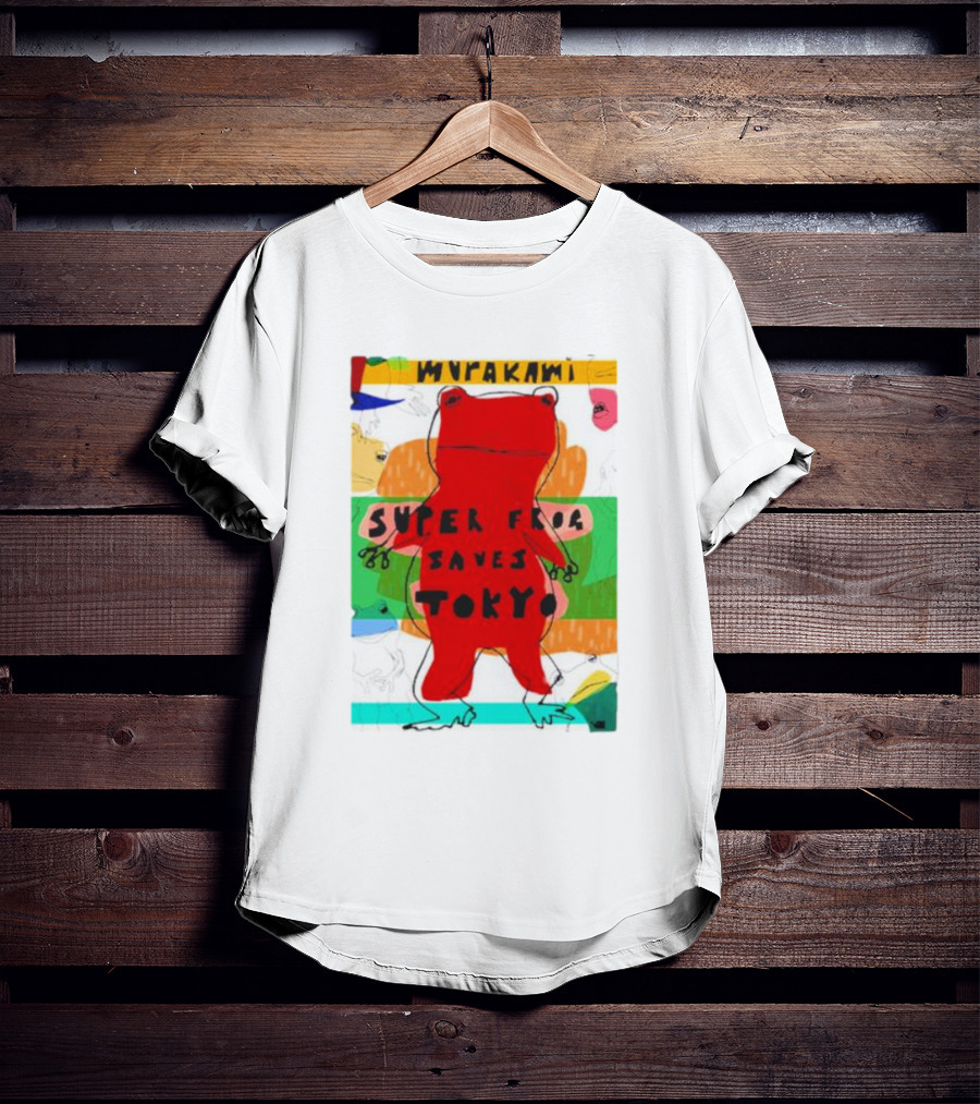 Super Frog Saves Tokyo Haruki Murakami T-Shirt