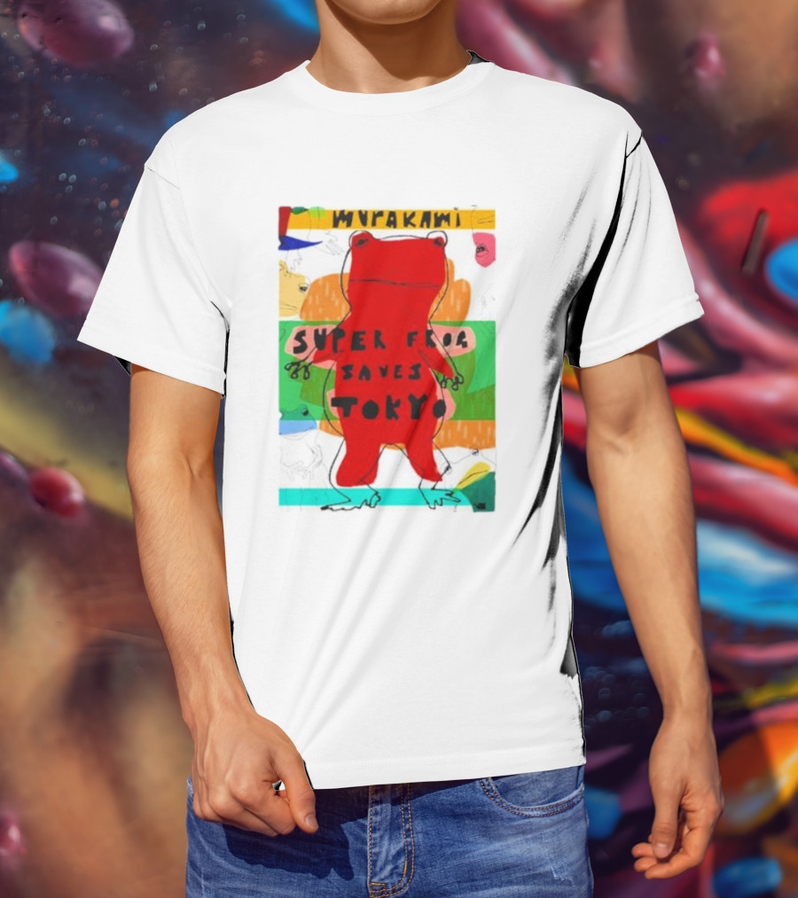 Super Frog Saves Tokyo Haruki Murakami T-Shirt