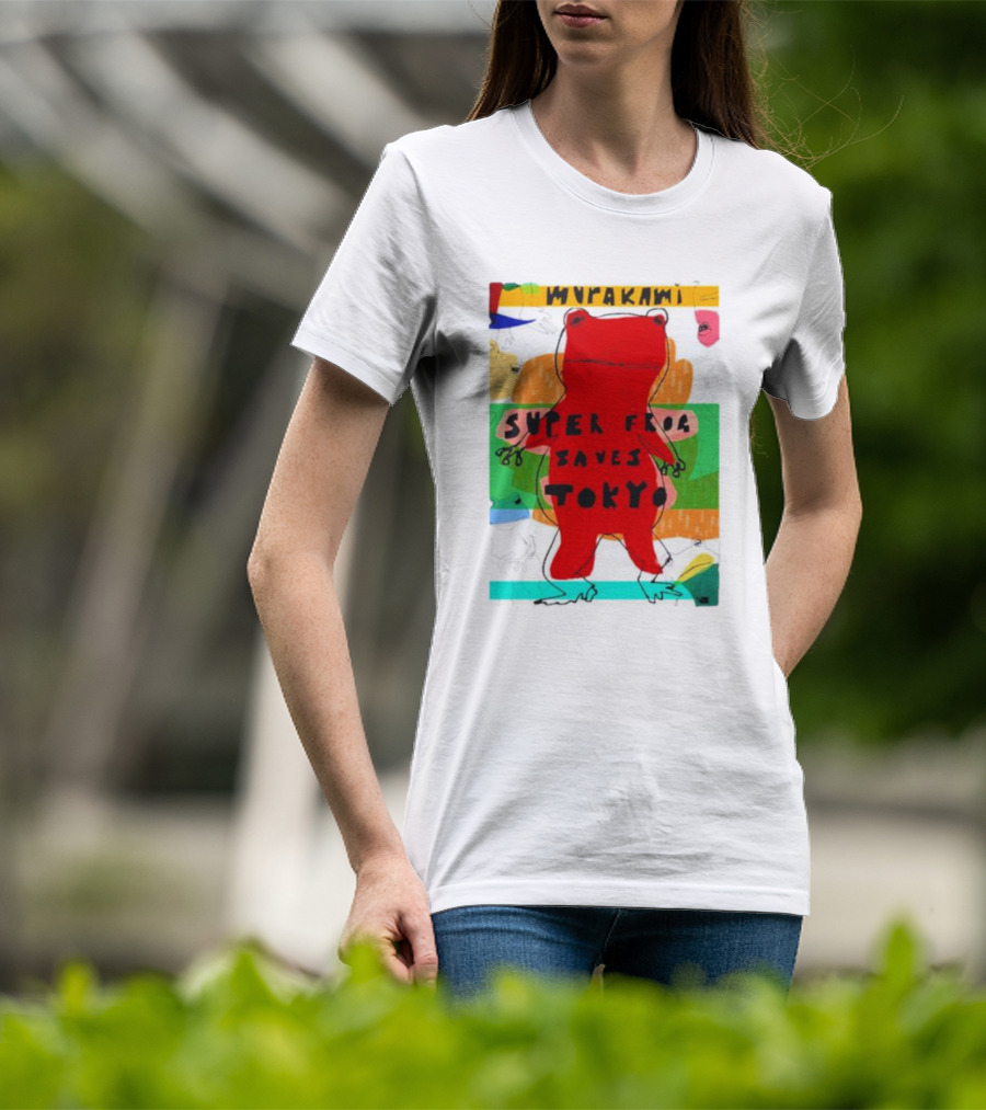 Super Frog Saves Tokyo Haruki Murakami T-Shirt
