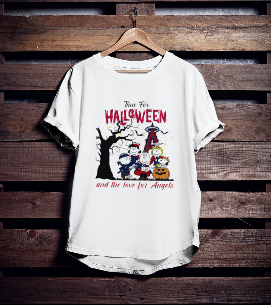Time For Halloween And The Love For Angels With Festive Costumes And Jack-o'-Lantern T-Shirt