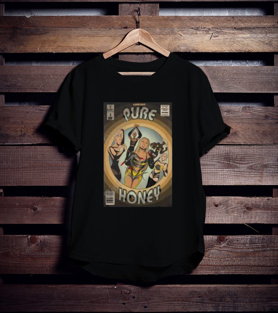 Ajanie Hiress Pure Honey Vintage Comic Style Cover T-Shirt