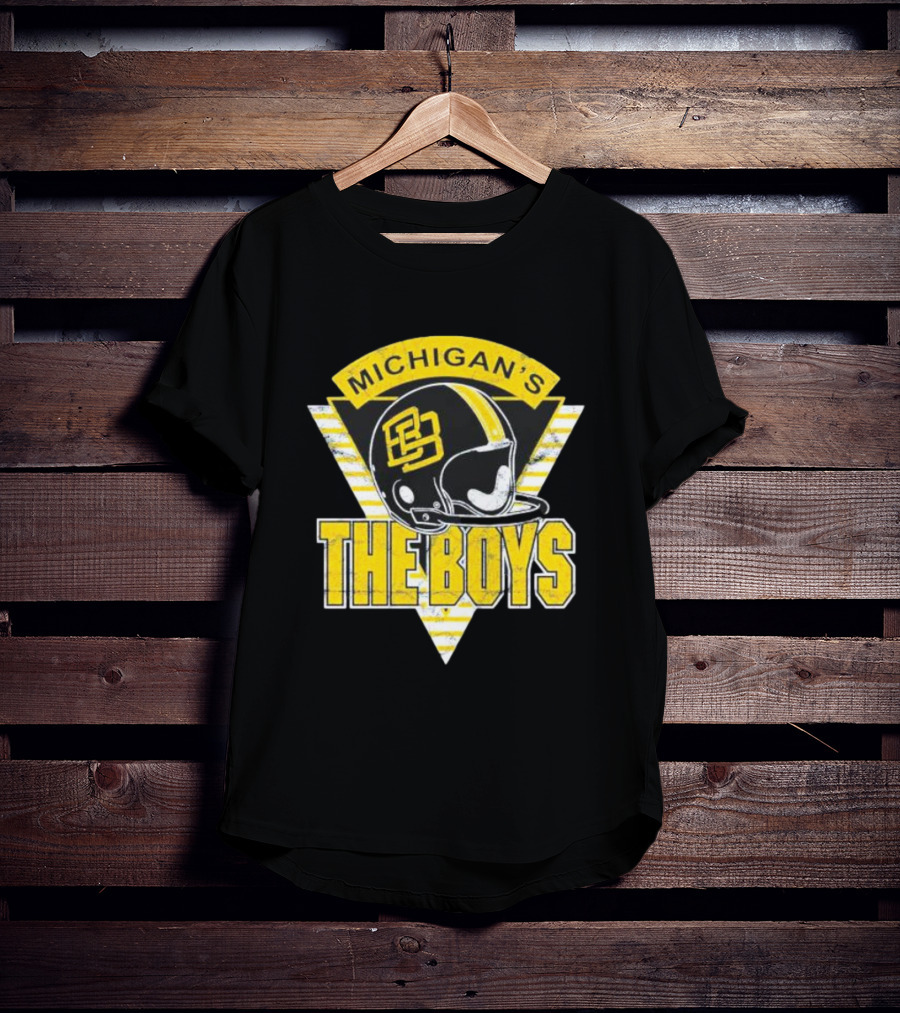 Bussin’ With The Boys Michigan’s The Boys Helmet T-Shirt