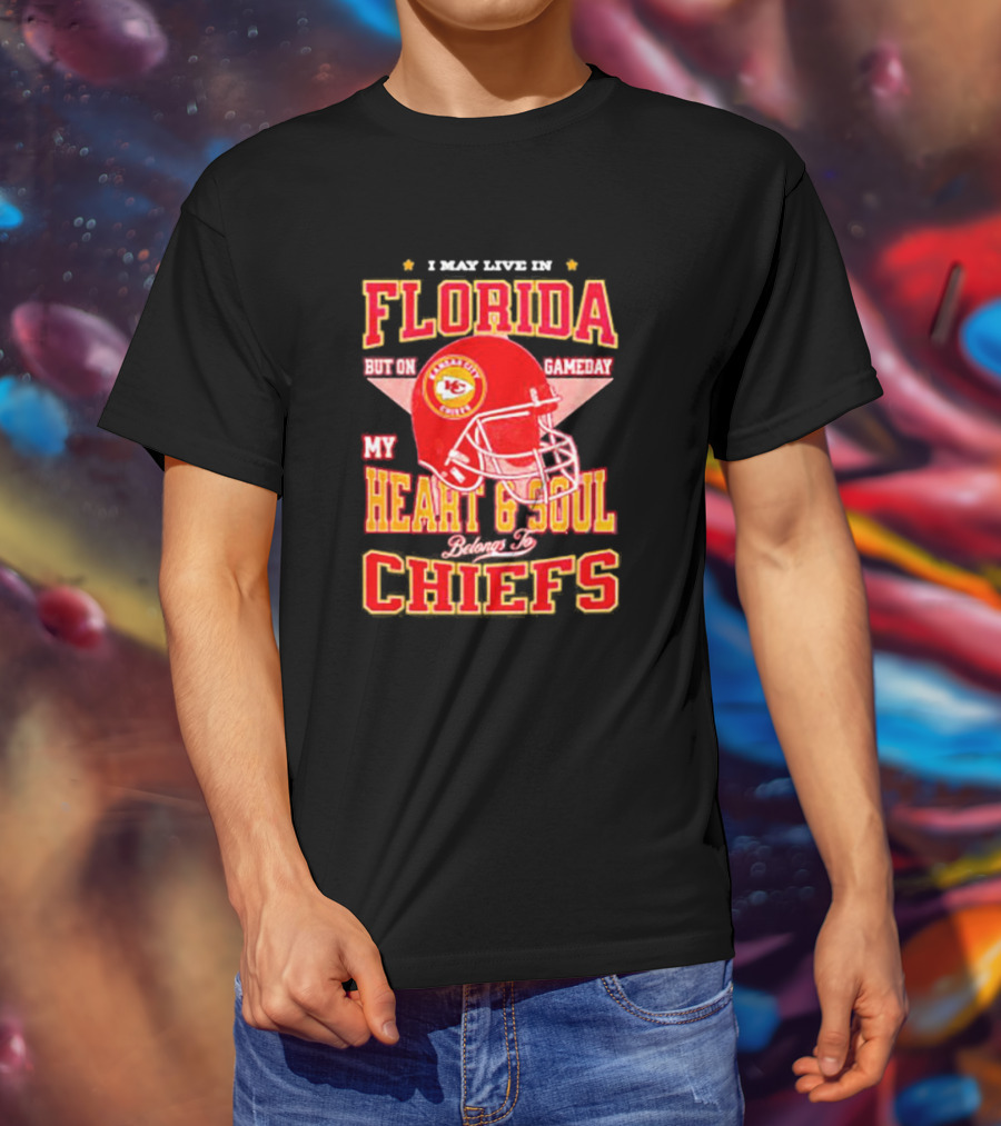 Florida Gameday Heart And Soul Belongs To Kansas City Chiefs T-Shirt