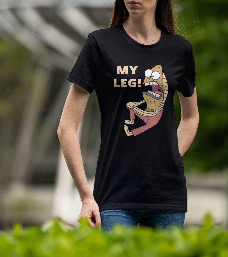 Thebaddestmitch Fred Fish My Leg Scream Character Spongebob Meme T-Shirt